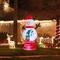 Glitzhome® 8FT Lighted Inflatable Snowman Globe Scene Decor